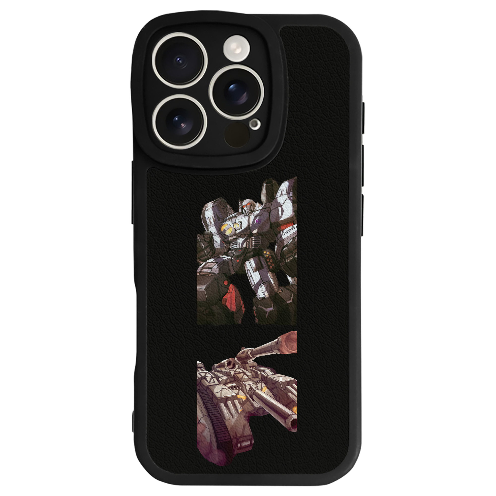 （画像用） Transformers トランスフォーマー 【iPhone 16シリーズ対応】シリコンスマホケース（レザー調） 材質：シリコン